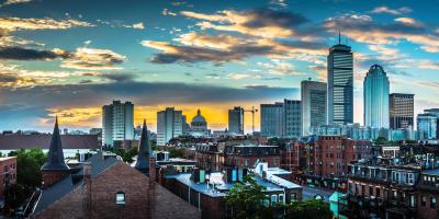 Boston at sunrise