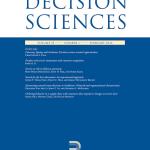 Cover of the Decision Sciences journal